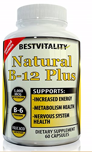 Sistema nervioso sano natural vitamina B Complex(60-Vegetarian). Impulso memoria alerta, tratar la deficiencia de B-12, reduce la fatiga. Mejora el pensamiento aumenta metabolismo y energía (B6 B12 y ácido fólico)