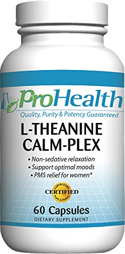 L-teanina calma-Plex GABA y 5-HTP (Suntheanine ®) (100 mg, 60 cápsulas medianas)