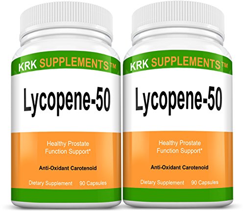 2 botellas de licopeno 50mg 180 cápsulas Total KRK suplementos