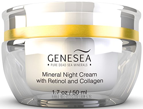 Genesea hidratante crema de noche Mineral con 3% Retinol y colágeno - aminoácidos con libertad de tiempo y tecnología de antioxidantes - Premium Dead Sea producto cosmético - Paraben libre