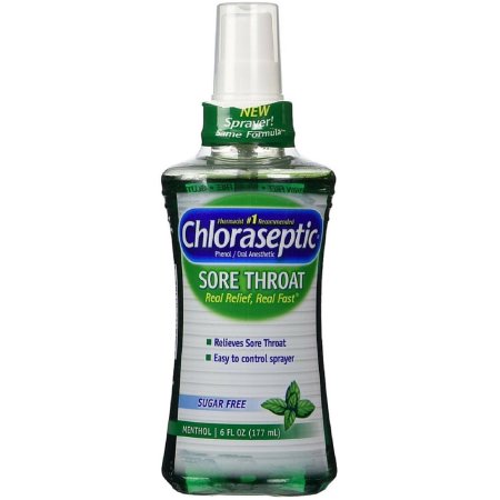 Chloraseptic Dolor de aerosol de la garganta mentol 6 oz (Pack de 3)