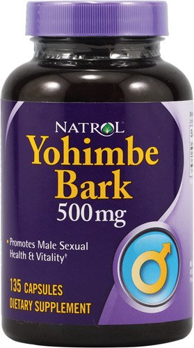 Natrol Yohimbe Bark 500 Mg - 135 cápsulas, Pack 2