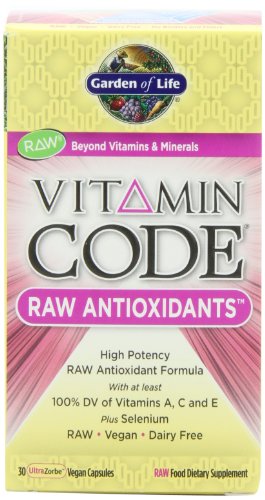 Jardín de vida vitamina código antioxidante, 30 cápsulas