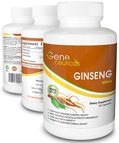Mejora de Ginseng poderoso suplemento - refuerza el sistema inmune - aumenta rendimiento físico - energético - 100% garantía de satisfacción (90 cápsulas)