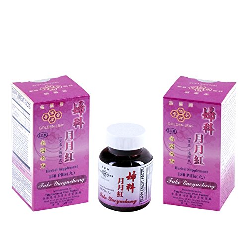 Oro hoja Fuke Yueyuchong (para el ciclo menstrual de la mujer) - hierbas suplemento - 150 pastillas