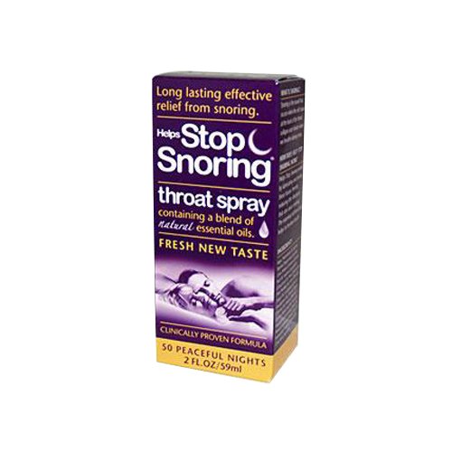 Esenciales de salud ayuda a detener ronquidos Spray para la garganta, 2 onzas de líquido