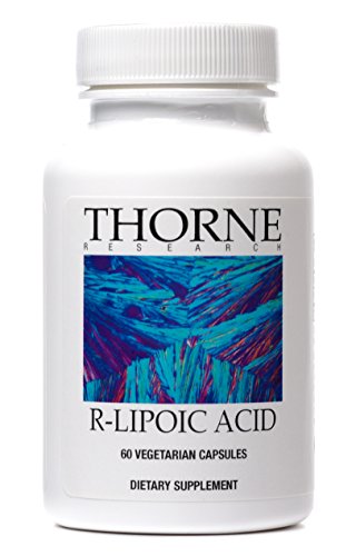 Thorne Research - ácido R-lipoico - forma activa de ácido alfa-lipoico - 60 cápsulas vegetarianas