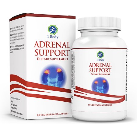 Apoyo Adrenal - (vegetariano) - Una fórmula complejo que contiene vitamina B12, B5, B6, magnesio, extracto de Ginger Root, raíz de astrágalo, Schizandra Berry, regaliz y más - 30 días Suministro