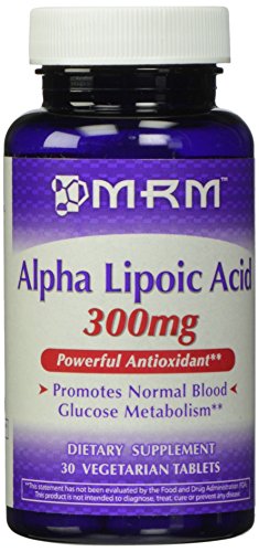 MRM alfa lipoico ácidos cápsulas, 300 mg, frasco de 30 cápsulas (paquete de 2)
