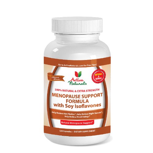 Suplemento de salud de la menopausia activa naturales con hierbas de isoflavonas de soja - 120 Caps