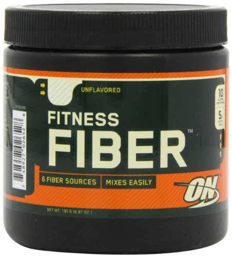 Óptima nutrición Fitness fibra, sin sabor, 6,87 oz tina (paquete de 2)