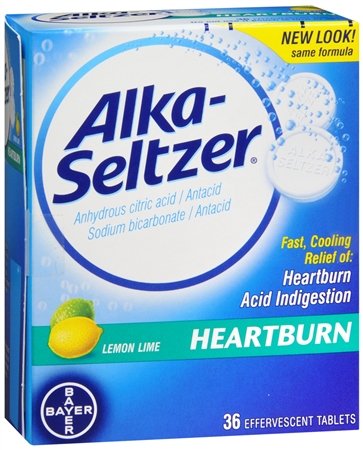 Alka-Seltzer acidez alivio tabletas efervescentes 36