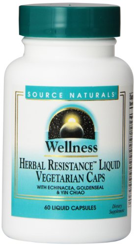 De origen líquido Naturals bienestar Herbal resistencia cápsulas vegetarianas, cuenta 60