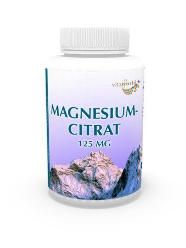 3 pack magnesio citrato 125mg 360 vegetariana cápsulas Vita alemán de la farmacia la producción mundial