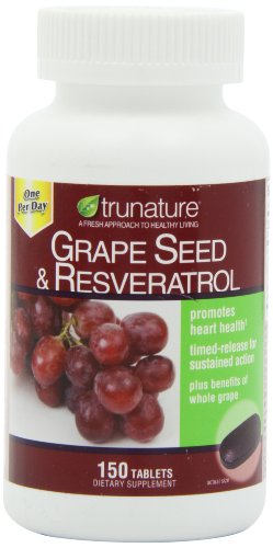 Semilla de uva TruNature y Resveratrol - 150 tabletas