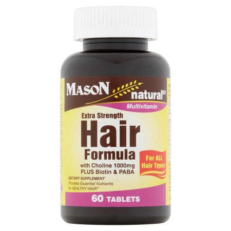 Mason Natural multivitaminas extra Comprimidos Fórmula fuerza del cabello el 60 recuento