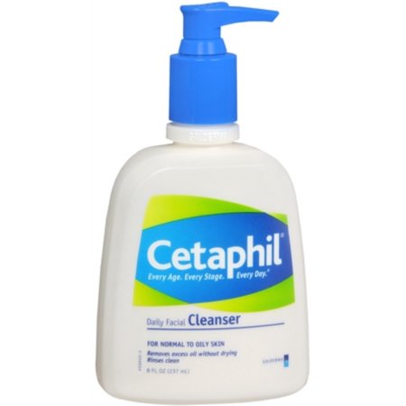 Cetaphil Daily limpiador facial para piel normal - aceitosa (8 oz paquete de 2)