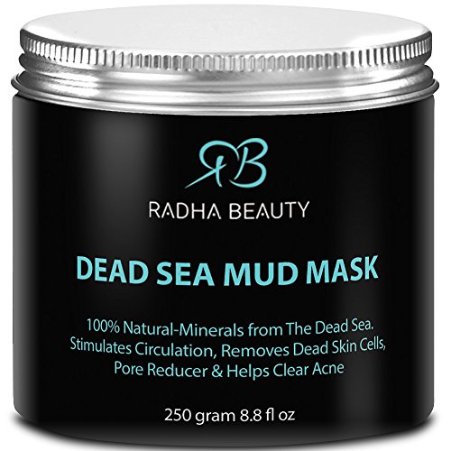 Máscara del fango del mar muerto para la cara 8,8 onzas - el mejor tratamiento facial natural y un limpiador para eliminar toxinas en la piel - minimiza los poros faciales, reduce las arrugas, ayuda con acné y mejora la tez