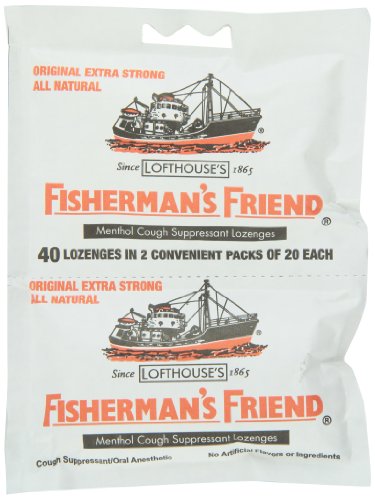 Amigo Original Extra fuerte tos Suppressant losanjes del pescador, bolsas de 40-Count (paquete de 12)