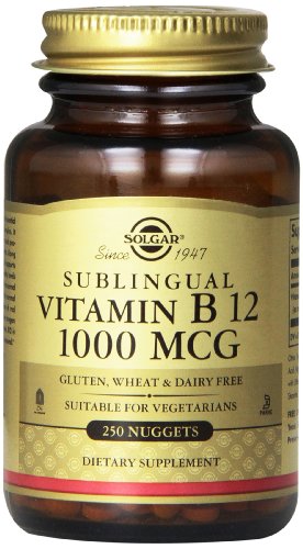 Solgar, Sublingual vitamina B12 1000 mcg, 250 pepitas