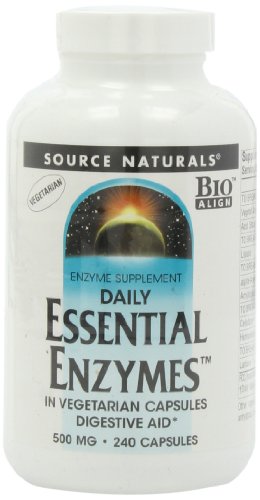 Source Naturals enzimas esenciales diarias, 500mg, 240 Vcaps