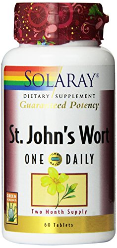 Hierba suplemento Solaray un diario de San Juan, 900 mg, cuenta 60