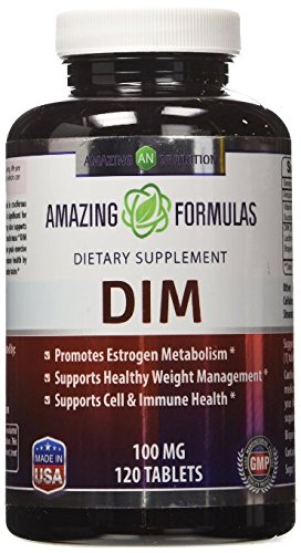 Increíble nutrición DIM 100 Mg 120 tabletas - promueve el metabolismo del estrógeno - soporta peso Heathy gestión