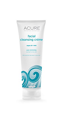 ACURE Facial Limpieza crema - 4 oz - aceite de argán + menta