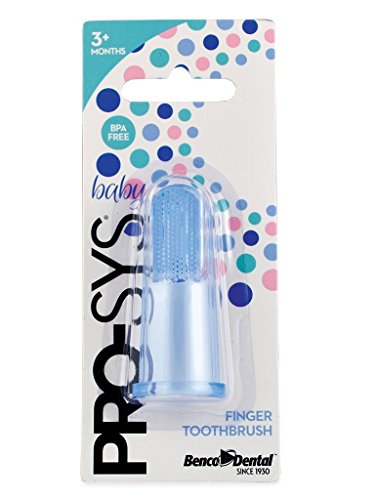 Pro-sys® bebé - cepillo de dientes dedo - azul (paquete de 2)