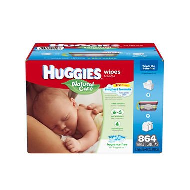 Huggies Natural Care bebé toallitas fragancia hipoalergénica ct 800 libre.