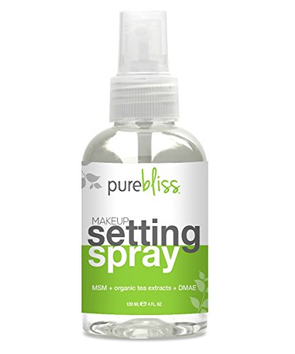 Gozo puro maquillaje ajuste Spray té verde orgánico, MSM y DMAE - tamaño grande 4 onzas