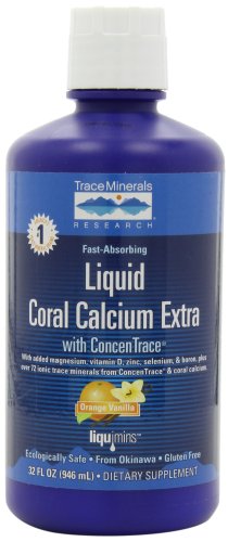 Suplemento dietético de Liqumins, calcio de Coral líquido Extra, 32 fl oz