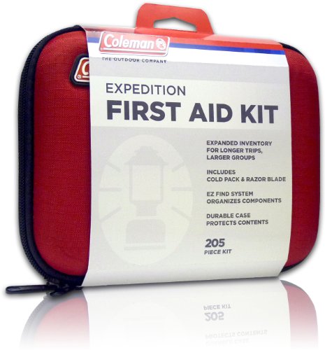 Coleman Expedition Kit de primeros auxilios (205 piezas), rojo