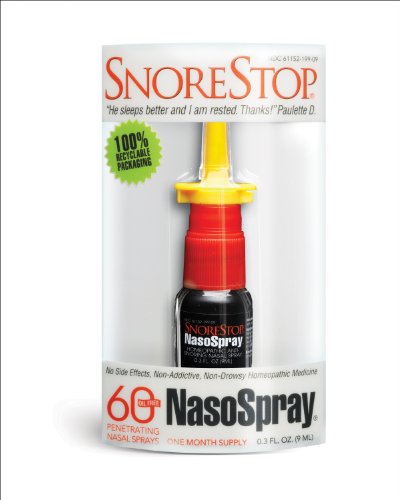 Aceite de aplicaciones de SnoreStop NasoSpray 60 vaporizador libre - 60 - Spray 0.3 onzas (9 ml)
