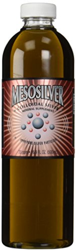 MesoSilver ® plata coloidal de 20 ppm, de 500 mL/16.9 Oz