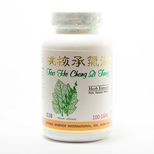 Prunus Cheng Qi fórmula suplemento dietético 500mg 100 cápsulas (Tao He Cheng Qi Tang) 100% hierbas naturales