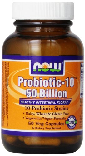 AHORA los alimentos probióticos-10, 50 billones, 50 Vcaps