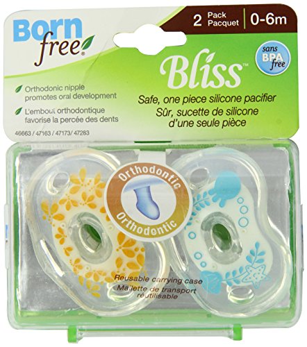 Chupete ortodóntico nacido libre BPA-libre Bliss, neutro, 0-6 M
