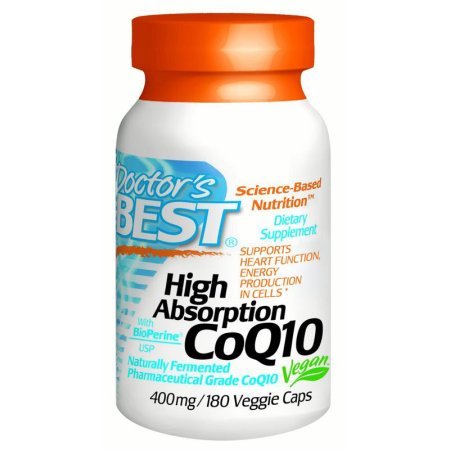 Doctor's Best - Alta absorción CoQ10 400 mg, 180 Ct