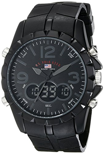 US9058 U.S. Polo Assn. hombres Sport negro reloj analógico-Digital