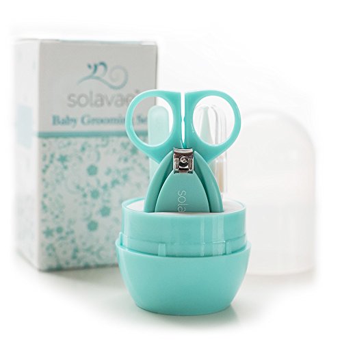 SolavaeTM recién nacido, bebé, bebés y niños pequeños Grooming Kit - el mejor regalo de ducha de bebé único para niñas y niños (Teal)