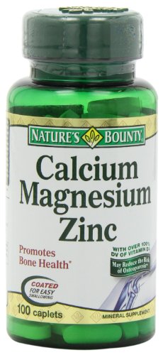 Recompensa calcio-magnesio-zinc cápsulas de la naturaleza, 100-cuenta