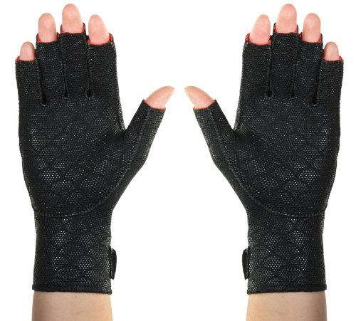 ThermoSkin Premium artritis guantes par, negro, medio