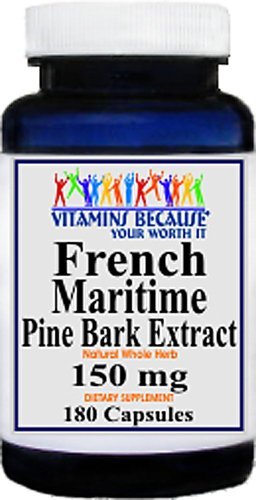 Extracto de corteza de pino marítimo francés 180 cápsulas - colesterol/sangre/corazón
