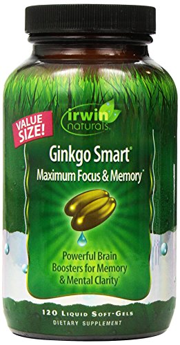 Irwin Naturals Ginkgo economía inteligente complemento en la dieta, cuenta 120