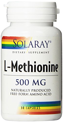 Solaray L-metionina forma libre suplemento, 500 mg, Conde 30