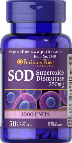 Pride Natural SOD de Puritan (superóxido dismutasa) 250 mg-50 cápsulas