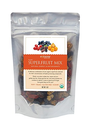 Superfrutas crudo mezcla orgánica extrema salud USA bolsa de 5oz