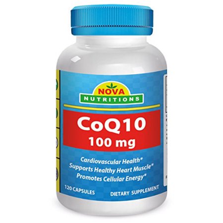 Nova Nutritions CoQ10 Coenzima Q10 100mg 120 Cápsulas
