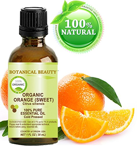 NARANJA ACEITE ESENCIAL ORGÁNICO. 100% puro grado terapéutico, calidad Premium, sin diluir. 1 Fl.oz. - 30 ml. por belleza botánica.